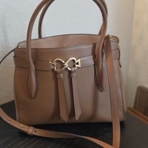 Kate Spade Leather with Suede Interior Tourjours Satchel/Crossbody